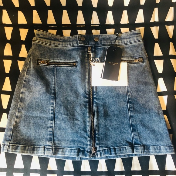 rag & bone Isabel Zip-up Denim Skirt - Picture 11 of 15